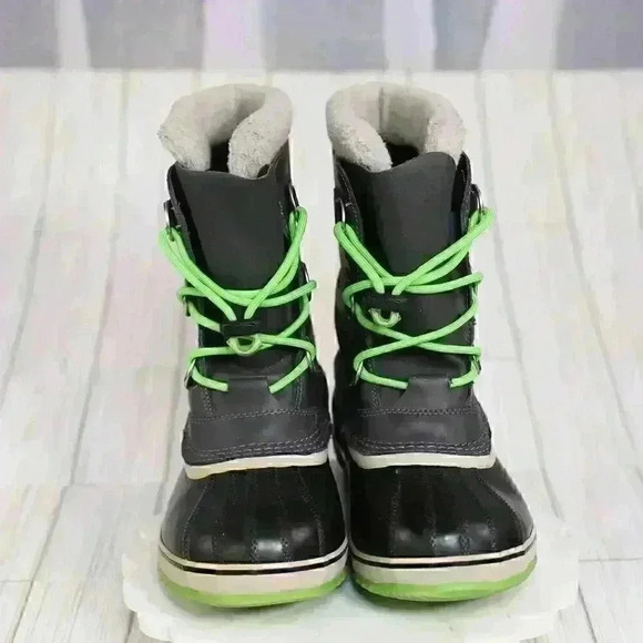 Sorel Boots size 6 Womens Grey/Green Yoot Pac Waterproof Snow Winter NY1880-011 - Picture 2 of 10